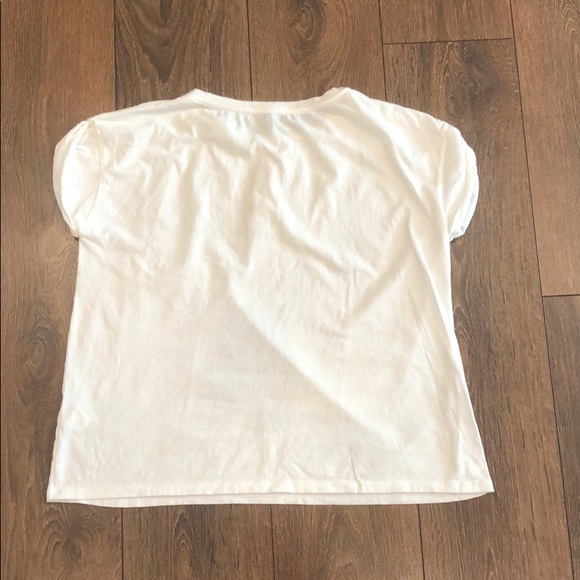 Zara Trafaluc White Graphic Tshirt Size M - Picture 4 of 4